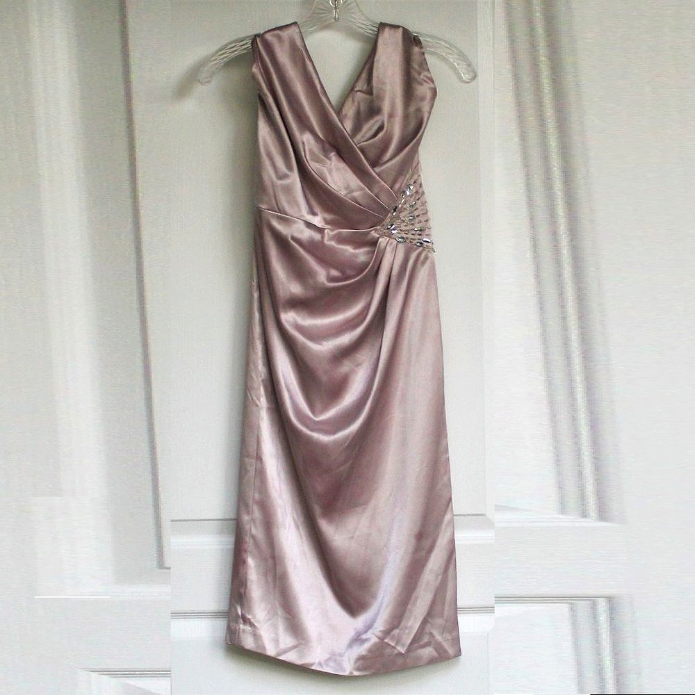 London times purple holter dress